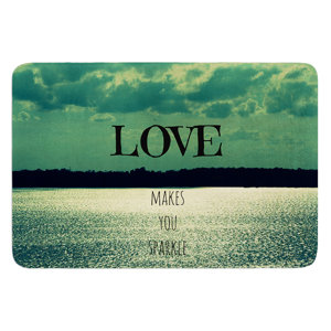 Love Makes You Sparkle by Robin Dickinson Bath Mat
