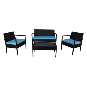 4 Piece Lounge Seating Group with Sunbrella Cushions