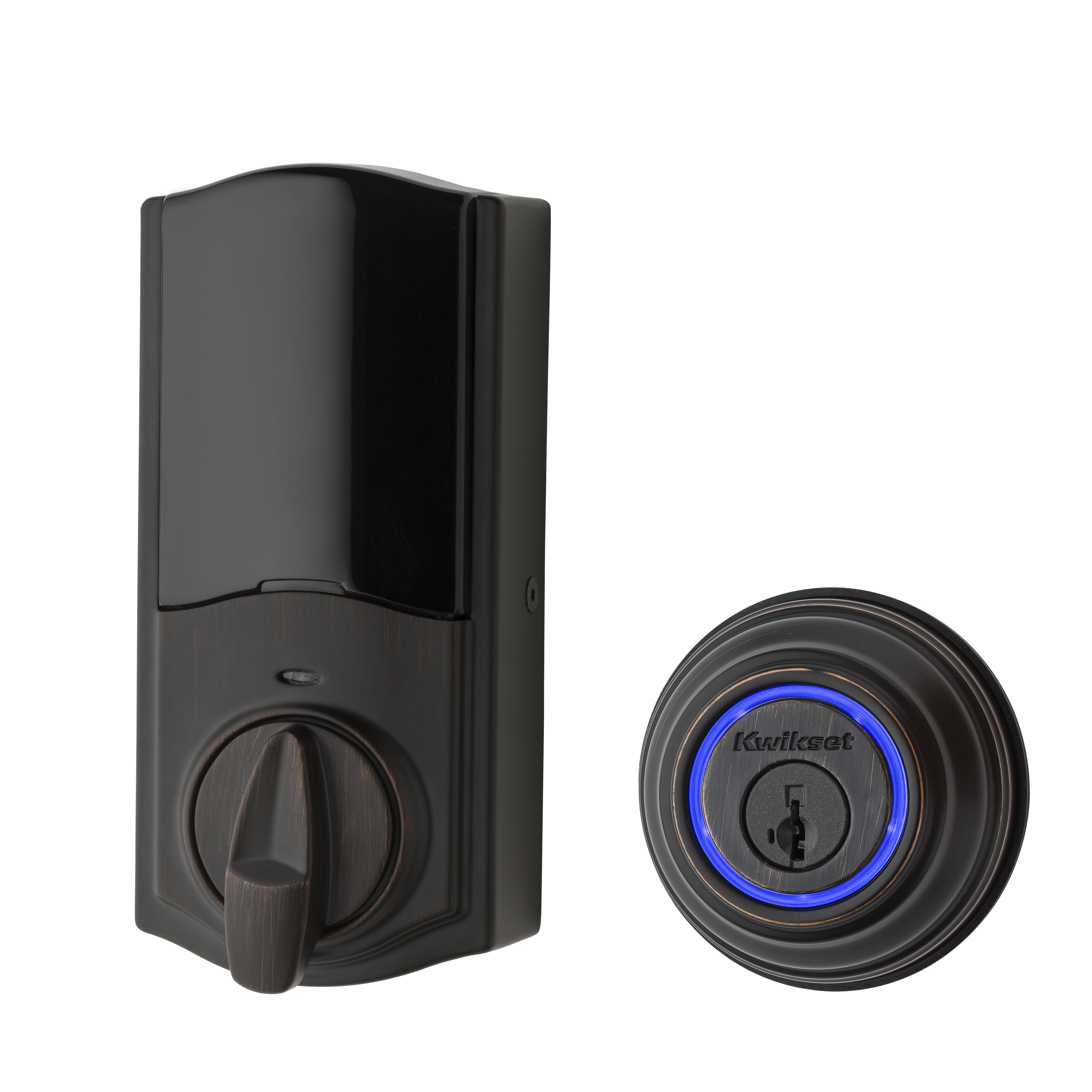 Venetian Bronze Kwikset Kevo Smart Deadbolt Door Lock Keyless Bluetooth Digital