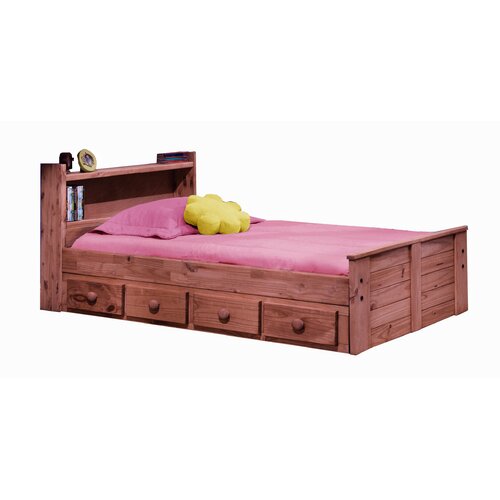 Harriet Bee Chiu Twin Mate S Captain S Bed With Bookcase