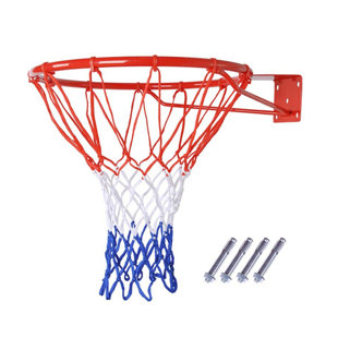 Wall Mounted Basketball Ring Rim Hoop Hanging Basket Luminous Light White & Red 