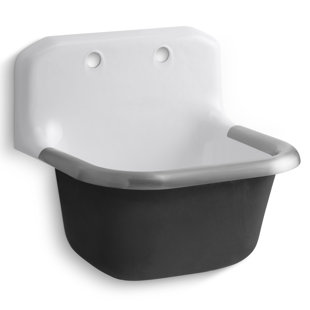 Wall Mount Utility Sinks You Ll Love Wayfair Bannon 24 X 20 5 Wall Mounted Service Sink