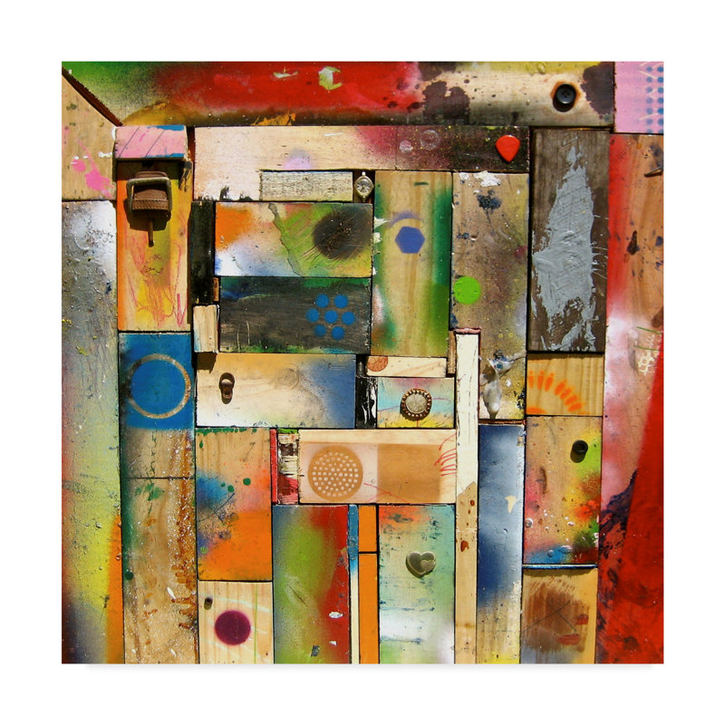 Trademark Art Chargalls Puzzle Acrylic Painting Print On Wrapped