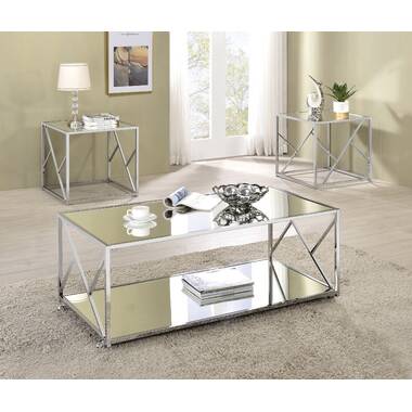 orren ellis howard 3 piece coffee table set