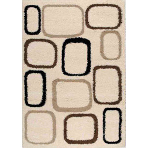 Cornett Cream Cobblestone Area Rug