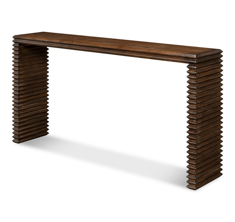 Sarreid Ltd Stacked 63'' Solid Wood Console Table | Wayfair