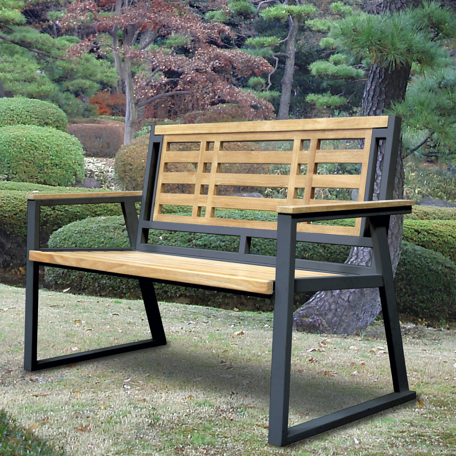 Asta Furniture Inc California Room Aegean Teak And Iron Park Bench Asta Furniture Inc California Room Aegean Teak And Iron Park Bench Wayfair