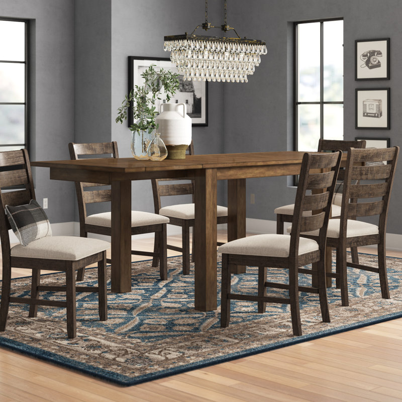 Loon Peak® Lolington Counter Height Butterfly Leaf Rubber ...