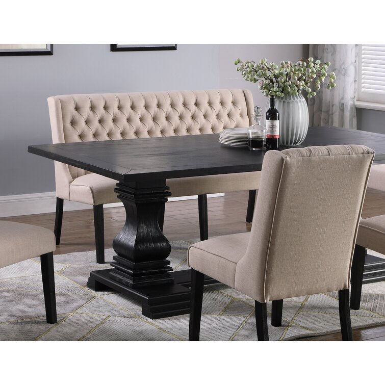 wayfair upholstered dining bench