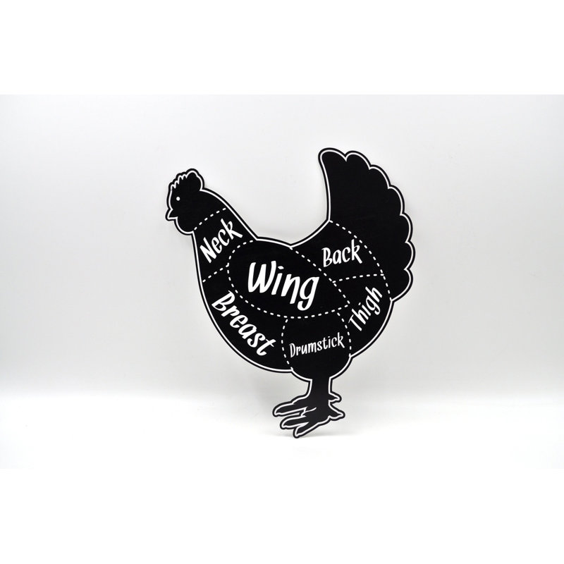 Gracie Oaks Vintage Chicken Illustration Metal Wall Decor Wayfair