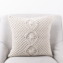 outdoor macrame pillow