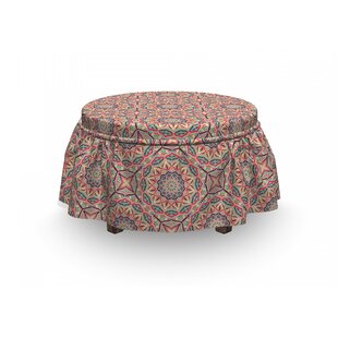 Blooming Nature Ottoman Slipcover (Set Of 2) By East Urban Home