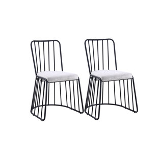 Dasilva Upholstered Dining Chair (Set Of 2) by Wrought Studio Comparison