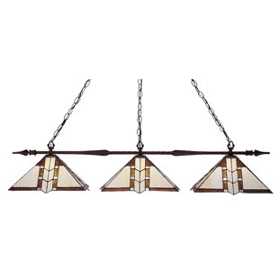 Go to store & view more images Fleur De Lis Living Beech Hill 3-Light Pool Table Lights Pendant