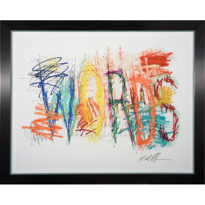 'Mark My Words #4 by Robert Robinson - Framed Painting