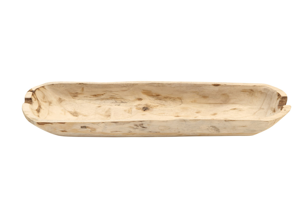 Paulownia Wood Rectangle Decorative Bowl