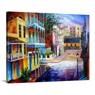 Architecture Home Decor Sparkling French Quarter Poster Art Print