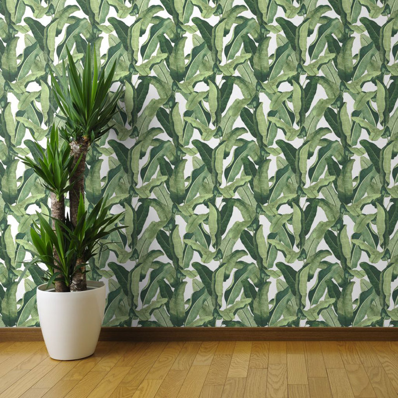 Bay Isle Home Crim Tropical Jungle 27 L X 24 W Texture Wallpaper