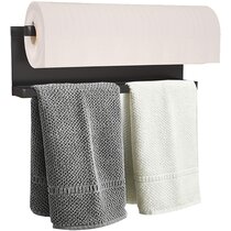 Magnetic Paper Towel Holder Steel Kitchen Workshop Houseware Refrigerator Mount
