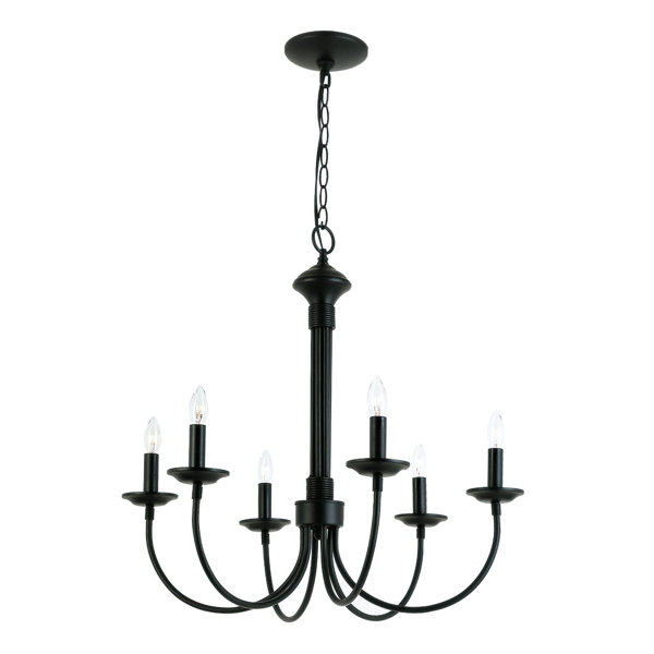 Laurel Foundry Modern Farmhouse Shaylee 6 Light Candle Style