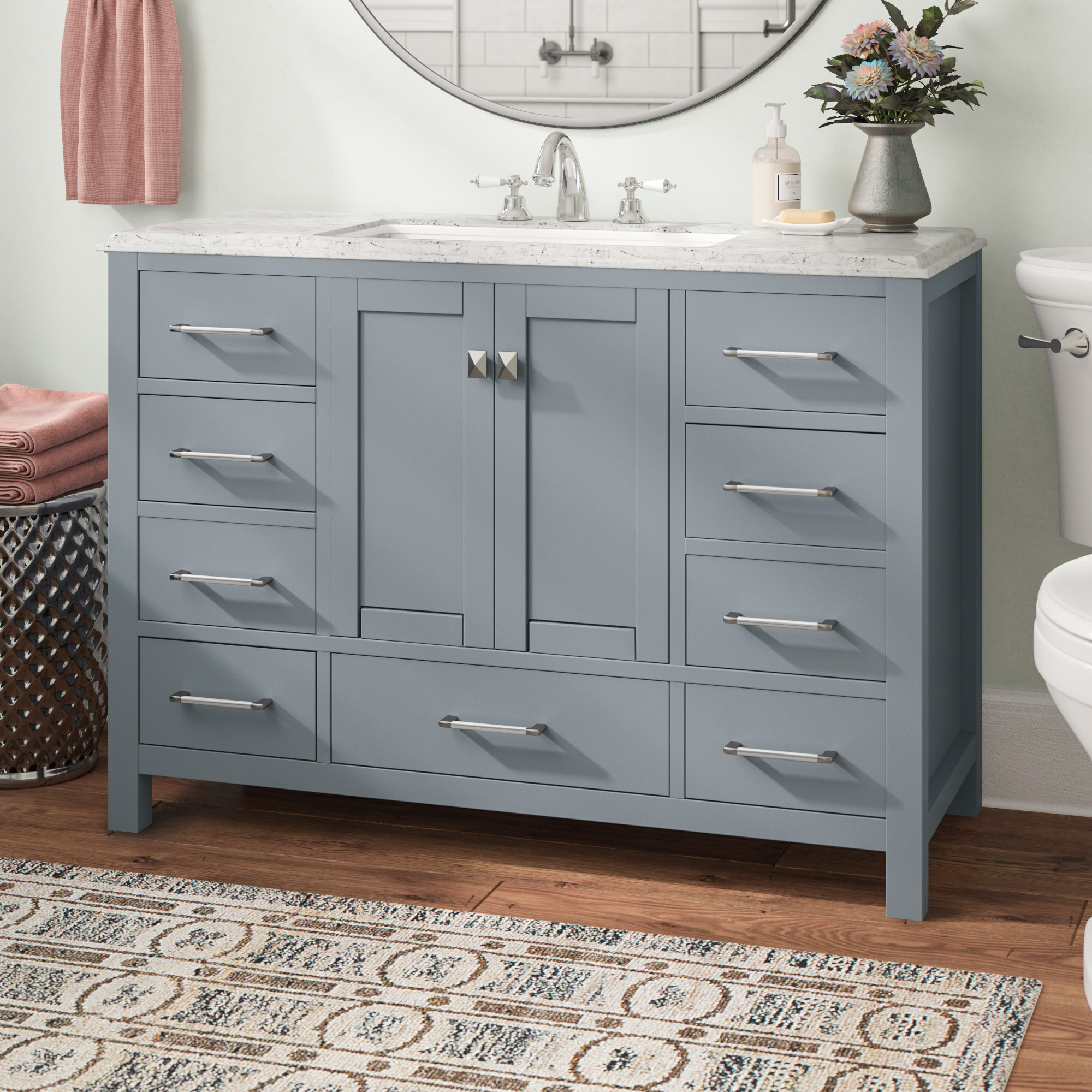 Laude Run Kazanovicz 48 Bathroom Vanity Base Only Reviews Laude Run Kazanovicz 48 Bathroom Vanity Base Only Reviews Wayfair