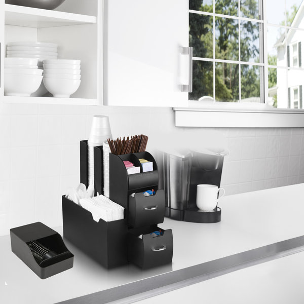 Mind Reader Coffee Condiment Organizer And Sleeve Dispenser Wayfair