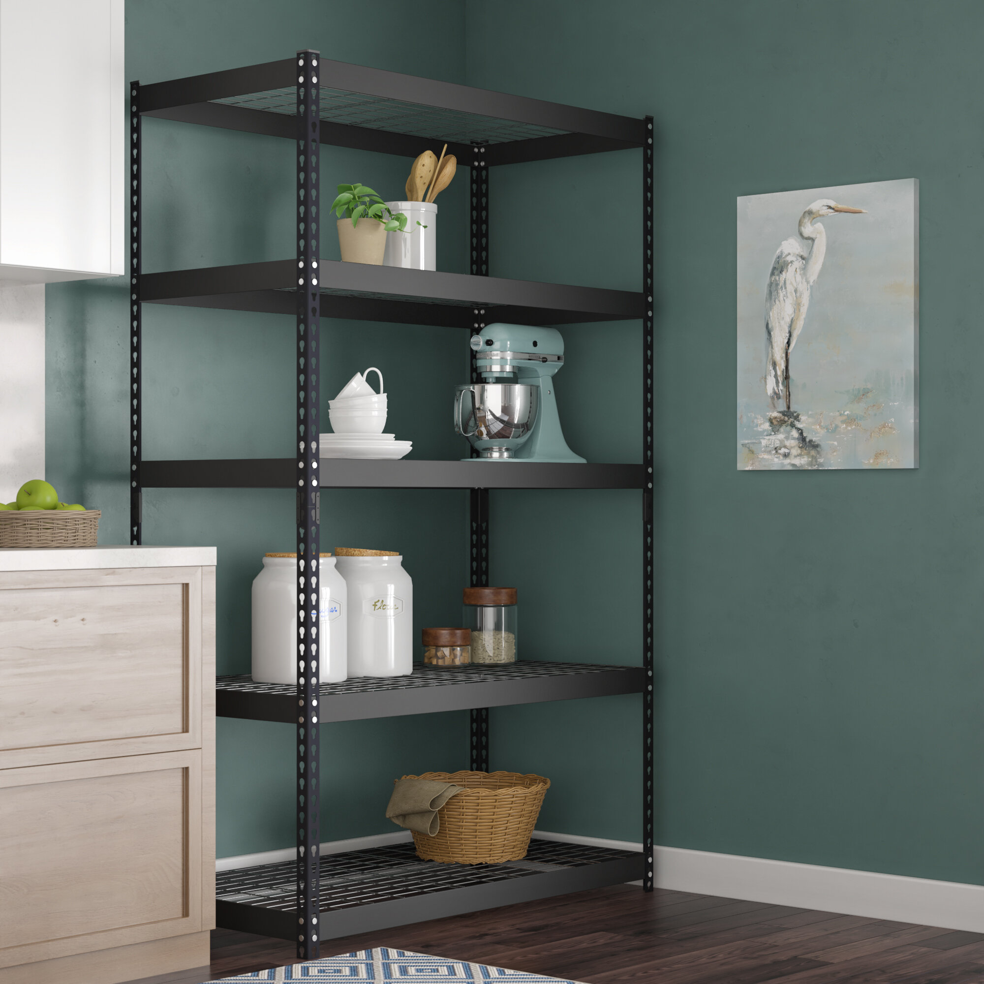 vertical shelving unit