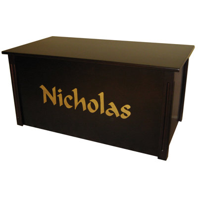 Netto Espresso Toy Box With Calligraphy Font Dream Toy Box