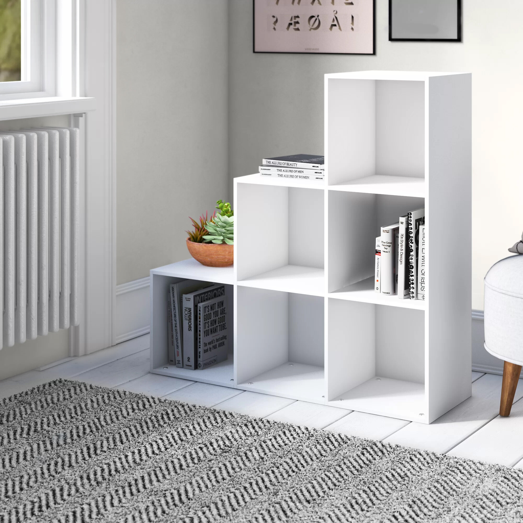 17 Stories Goldman 91.5Cm H x 91.5Cm W Cube Bookcase & Reviews ...