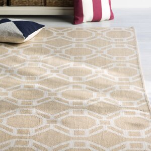 Fowler Khaki/Cream Indoor/Outdoor Area Rug