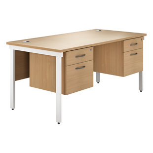 Double Pedestal Desk Wayfair Co Uk Quickview 0 Apr Financing