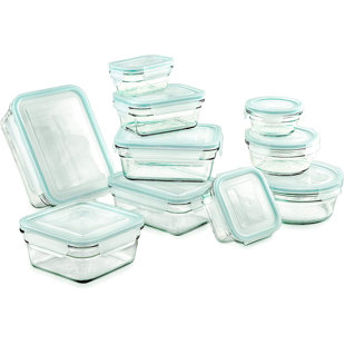 Fire ice glass food storage set 10 piece set Stain Resistant Food Storage Containers You Ll Love In 2021 Wayfair