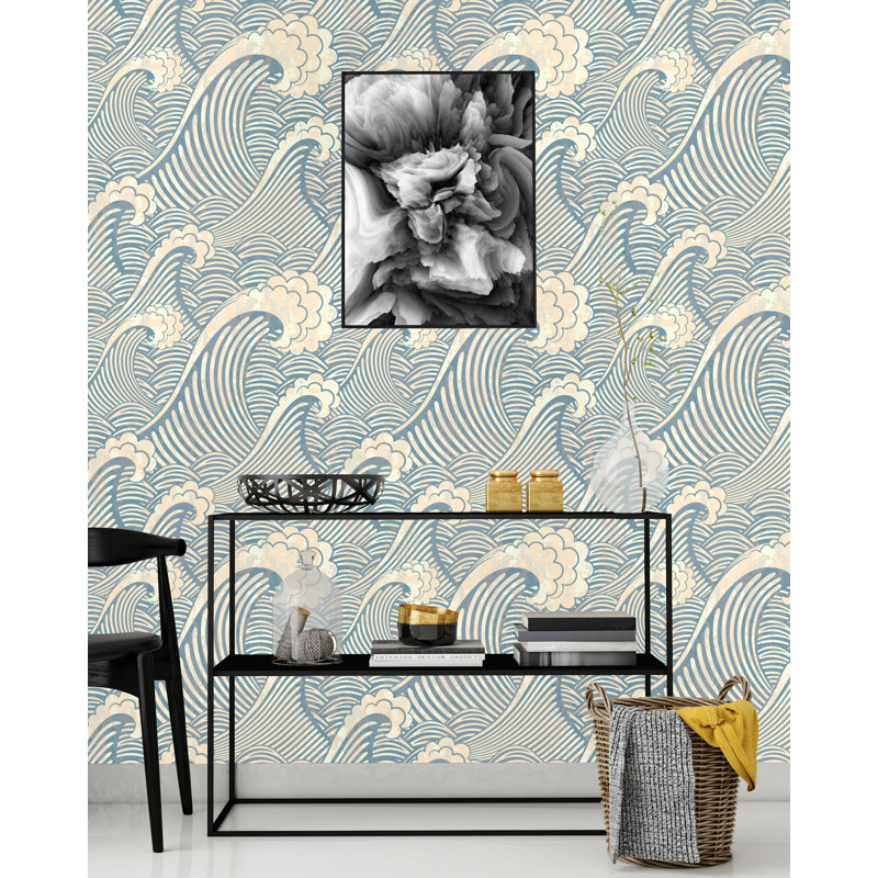 World Menagerie Boyers Cute Waves 120 L X 25 W Peel And Stick