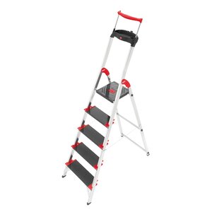 Championsline 5.51 ft Aluminum Step Ladder with 485 lb. Load Capacity