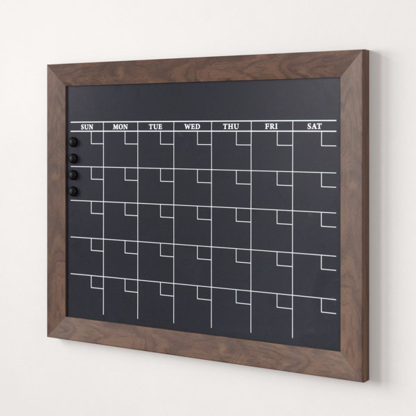 Rustic Chalkboard Calendar Wayfair