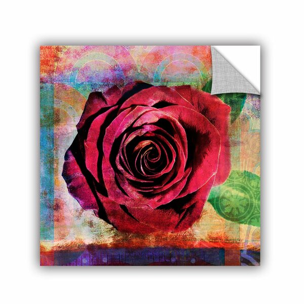 Circular Sweet Rose Wall Stickers Vinyl Art Decals 