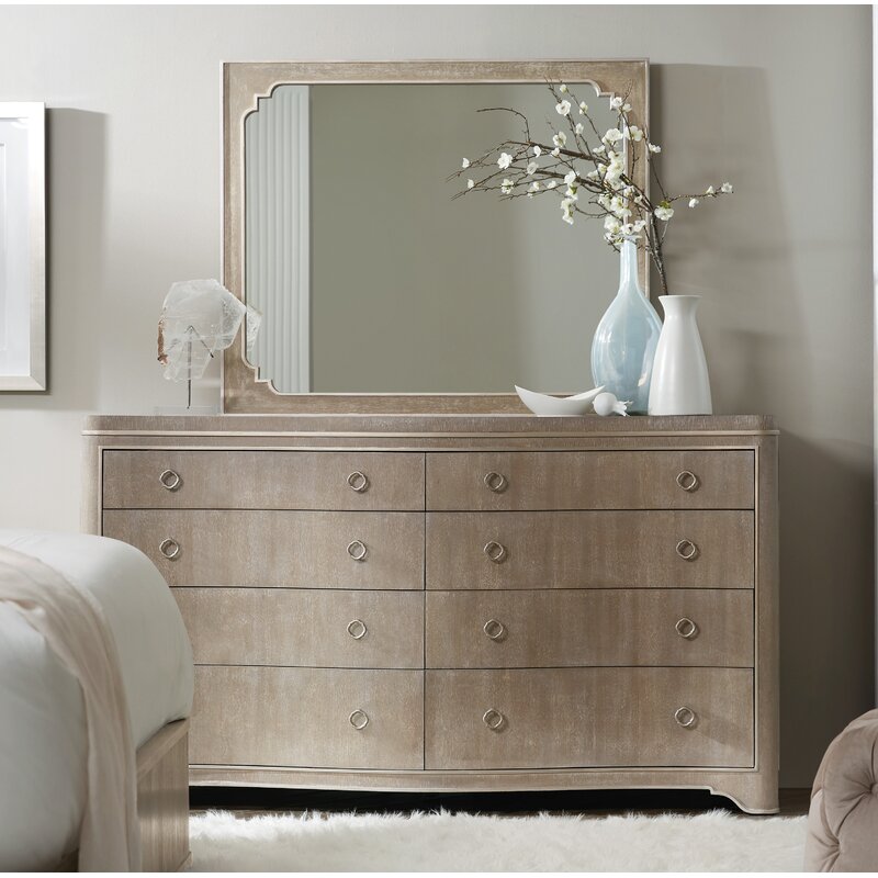 Hooker Furniture Romance 8 Drawer Double Dresser With Mirror Wayfair