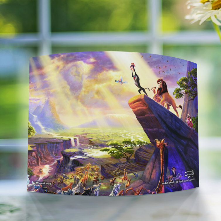 Trend Setters Disney The Lion King Simba Thomas Kinkade Curved Acrylic Free Standing Light Catching Photo Decorative Plaque Wayfair