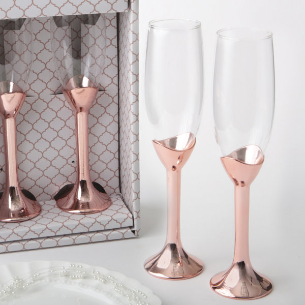 Gold Toasting Flutes Wayfair