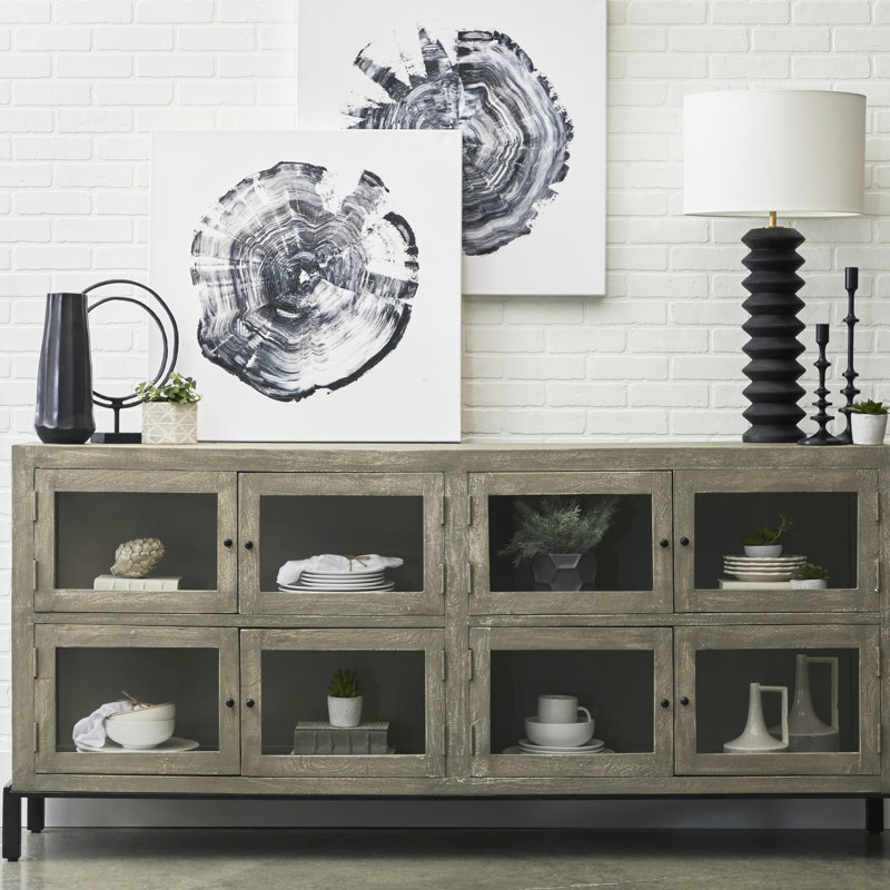 Foundry Select Amarion Farmhouse 8 Door Display Console Sideboard