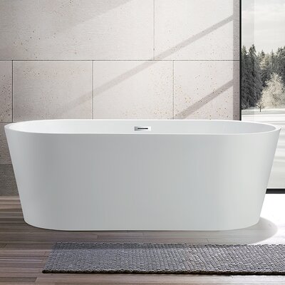 Vanity Art 67" x 32" Freestanding Soaking Bathtub ...