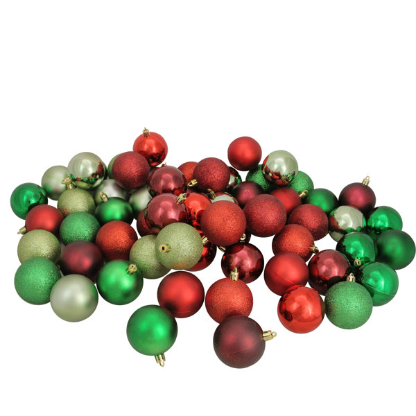 Northlight 60ct Blush Pink Shatterproof 4 Finish Christmas Ball Ornaments 2 5 60mm Reviews Wayfair