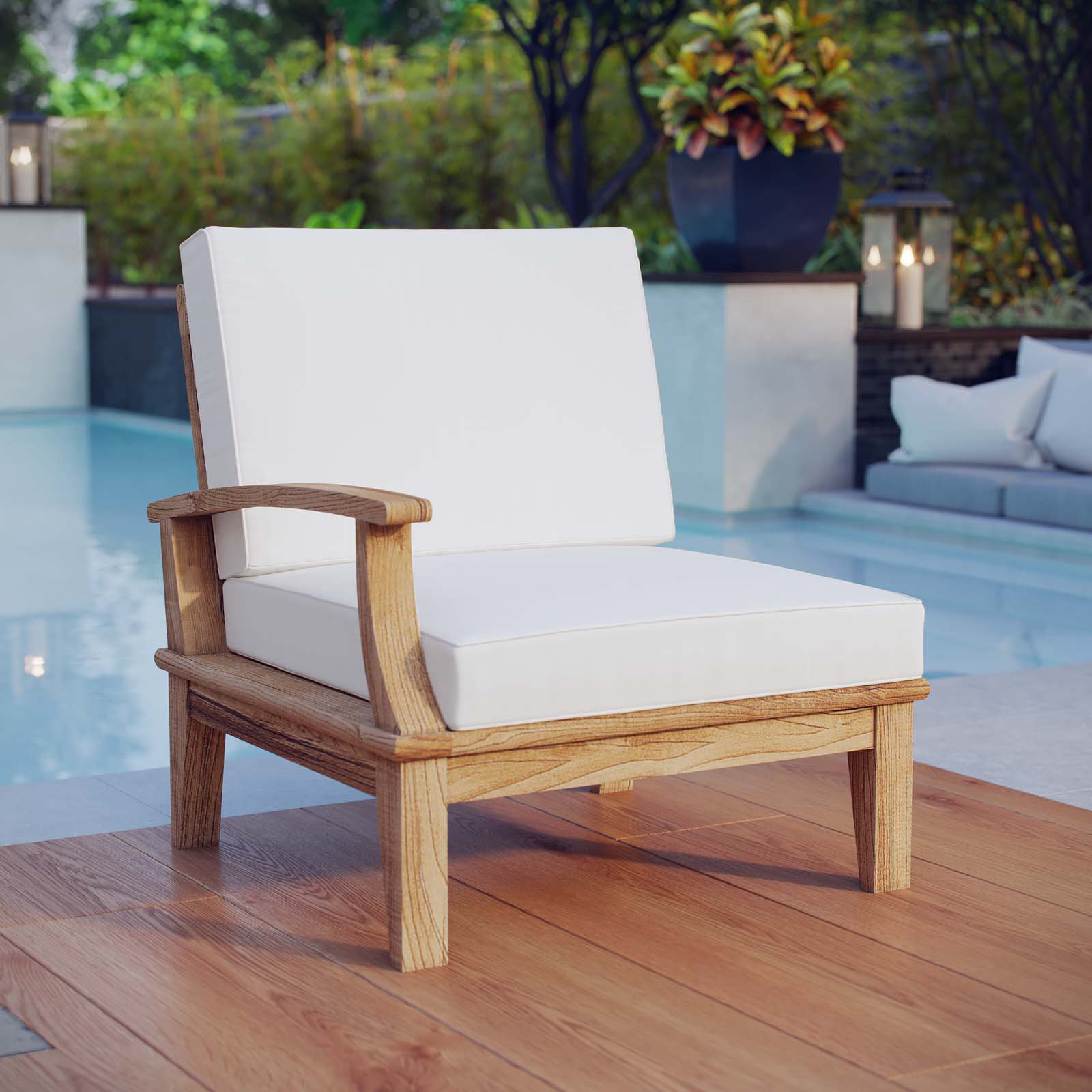 Beachcrest Home Teak Patio Chair With Cushions Wayfair Beachcrest Home Teak Patio Chair With