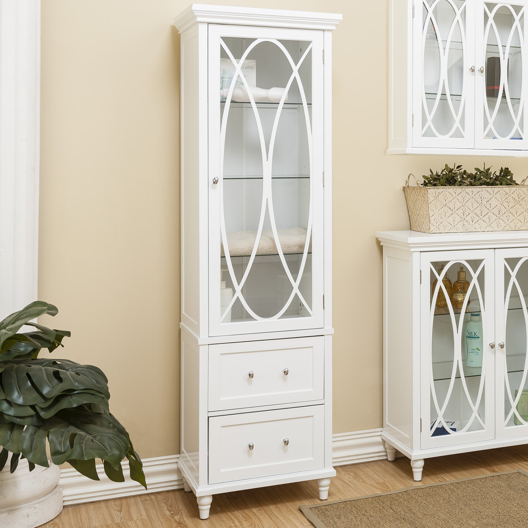 Kayla 18 W X 60 H Linen Tower Reviews Birch Lane