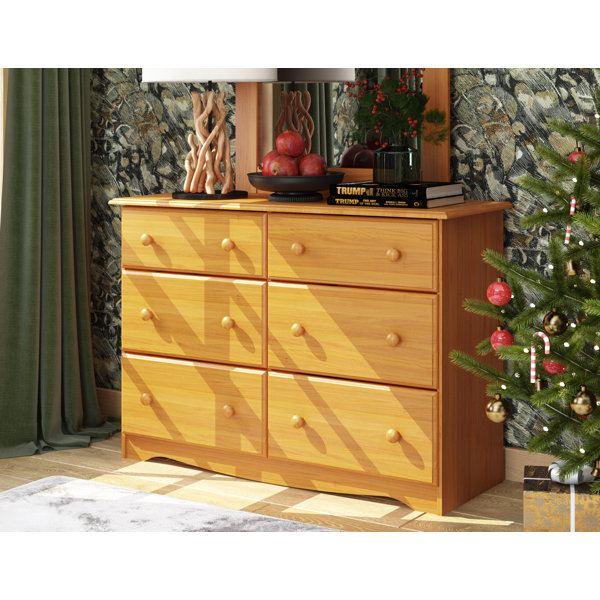 Charlton Home West Newbury 6 Drawer Double Dresser Reviews Wayfair