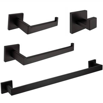 Mercer41 Chertsey 4 Piece Bathroom Hardware Set Reviews Wayfair