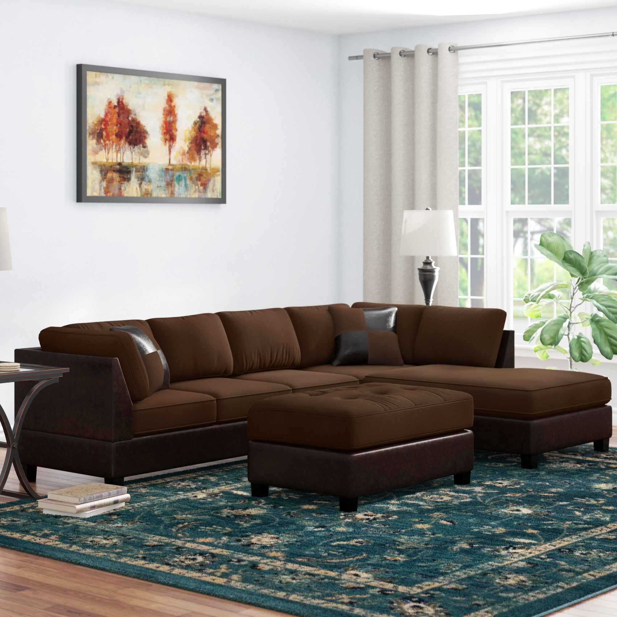 Brown Microfiber Sectionals You Ll Love In 2020 Wayfair