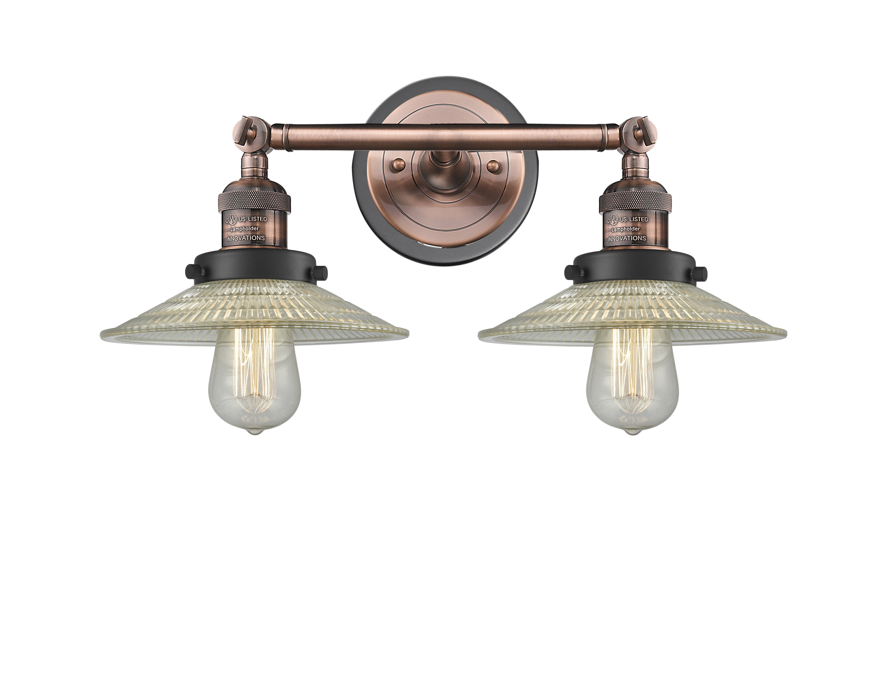 17 Stories Bonham 2 Light Dimmable Antique Copper Vanity Light Wayfair