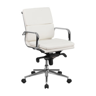 Go to store & view more images Offex Mid-Back Leather Desk Chair