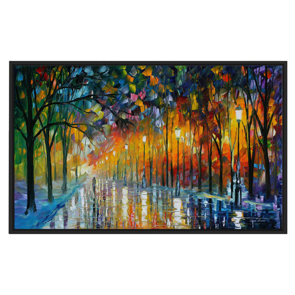 Winston Porter Ice Reflections Framed Oil Painting Print On